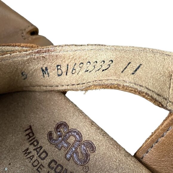 SAS Tripad Comfort Brown Leather Slingback Buckle Sandals Women’s Size US 5 M - Picture 9 of 9